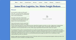 Desktop Screenshot of jamesriverlogistics.com